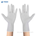 Guantes de nitrilo blanco químico sin polvo